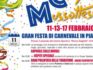 Ha preso il via con i suoi appuntamenti l'84esima edizione del Carnevale Mussottese