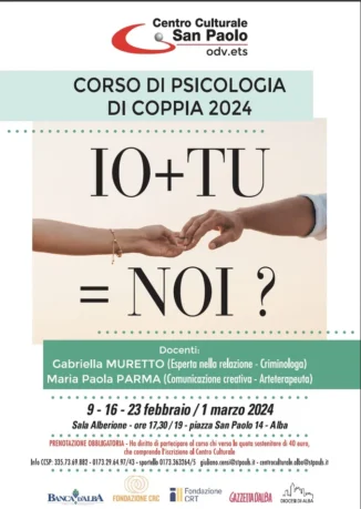 La psicologia della coppia nel corso del centro culturale San Paolo che inizia domani 9 febbraio