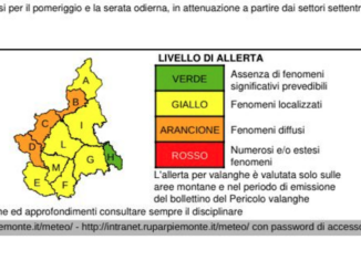 Maltempo: allerta arancione nelle montagne Nordoccidentali del Piemonye per rischio valanghe e idrogeologico 1