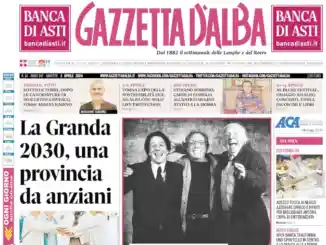 La copertina di Gazzetta d’Alba in edicola sabato 30 marzo 1
