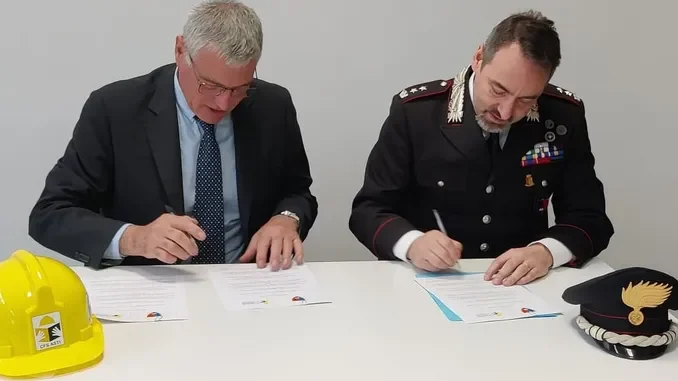 Sicurezza nei cantieri edili: firmato un protocollo tra Carabinieri ed Ente per la formazione di Asti