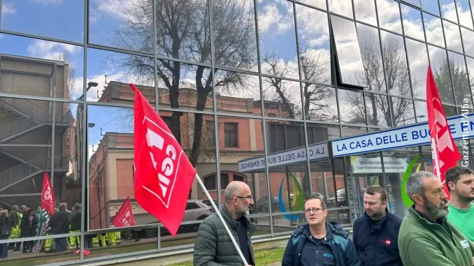 Lavoratori Egea in presidio 5