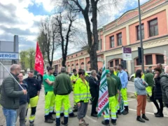 Lavoratori Egea in presidio 1