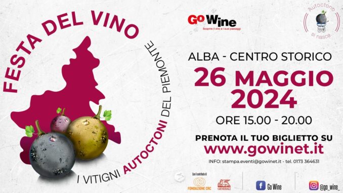 Festa del Vino - I vitigni autoctoni del Piemonte: domenica 26 maggio nel centro storico di Alba