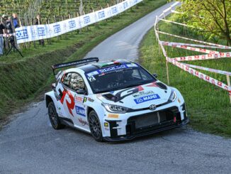 Lotta riaperta al Rally Regione Piemonte: Crugnola esce di strada, Basso è leader