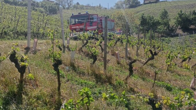 Incidente con il trattore a Mango