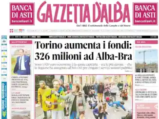 La copertina di Gazzetta d’Alba in edicola sabato 30 marzo 2