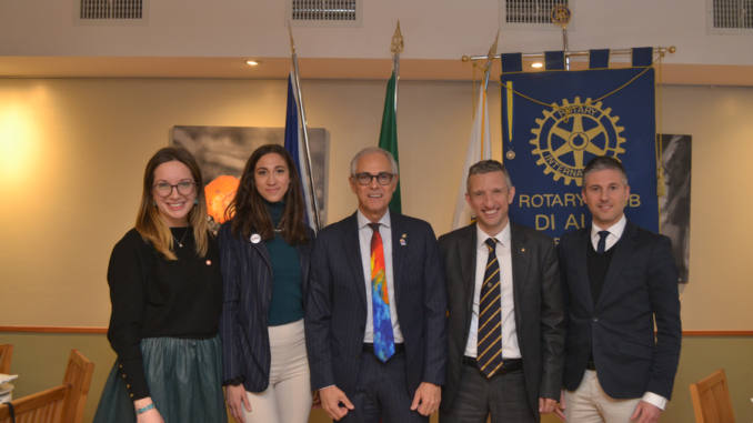 Il Rotary club Alba incontra i giovani del Rotaract, del Ryla e del Rypen 1