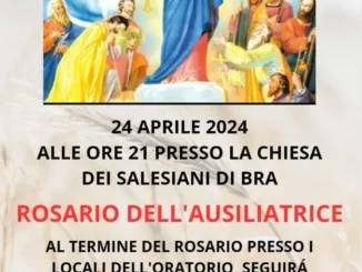 Salesiani di Bra, govedi 24 aprile, il Rosario dell’Ausiliatrice e un momento di festa in oratorio
