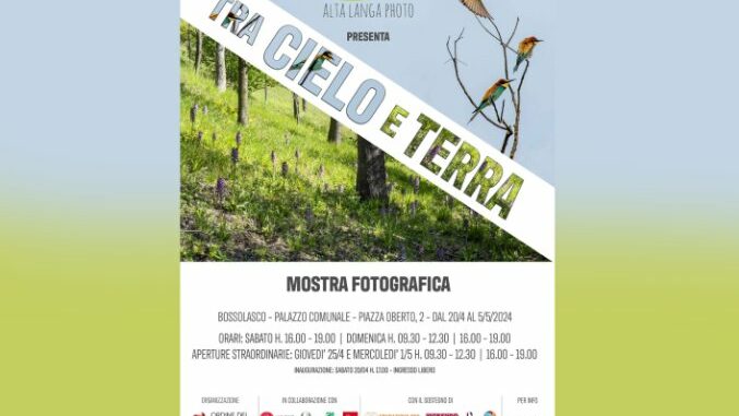 Inaugura "Tra cielo e terra”, immagini che clebrano presso il Palazzo Comunale di Bossolasco