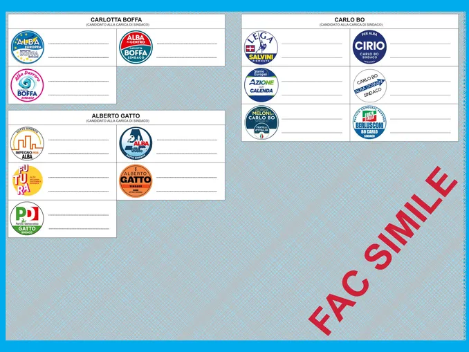Elezioni 2024: i fac-simile delle schede 2