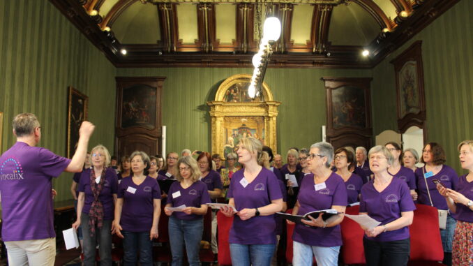 Accolto in municipio ad Alba il coro Vocalix di Böblingen Sabato 11 maggio il concerto nella chiesa di San Domenico