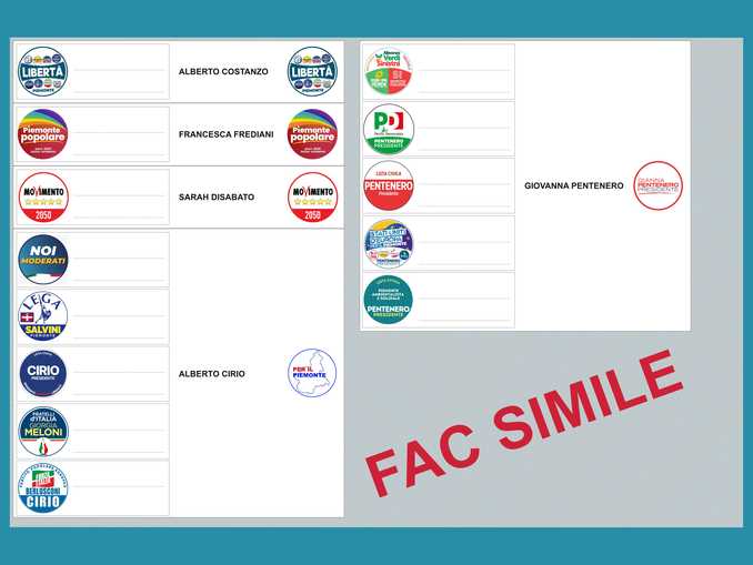 Elezioni 2024: i fac-simile delle schede 3
