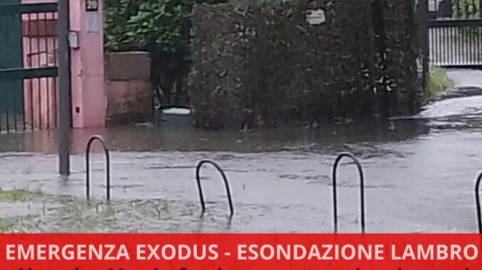 Il fiume Lambro esonda, evacuata la comunità Exodus e don Mazzi chiede aiuto