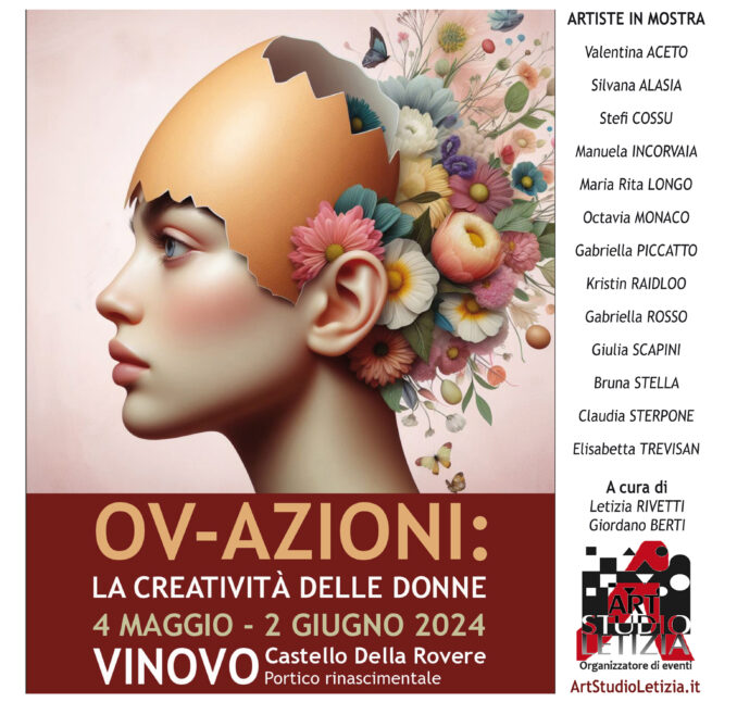 Quattro artiste delle Langhe espongono al Castello di Vinovo in una mostra dedicata alla creatività delle donne