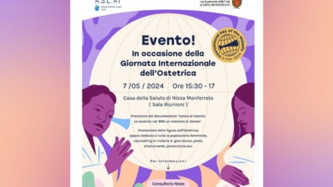 Giornata dell’ostetricia, evento pubblico a Nizza Monferrato