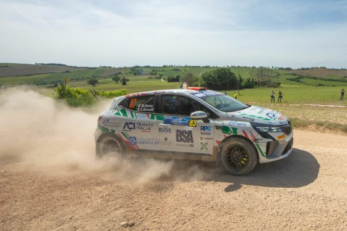 L'albese Matteo Greco sfiora il podio all’esordio su terra al Rally Adriatico 1