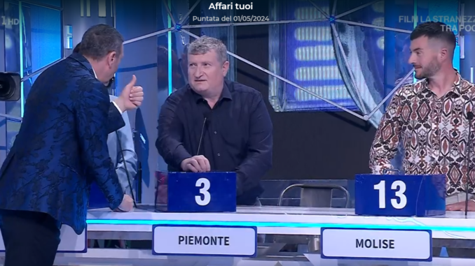 Ad Affari tuoi di Rai uno un  concorrente di San Damo