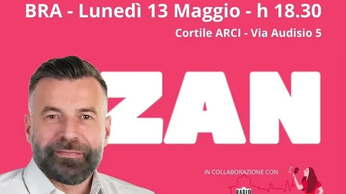 Casa Pride a Bra con l'onorevole Zan come ospite