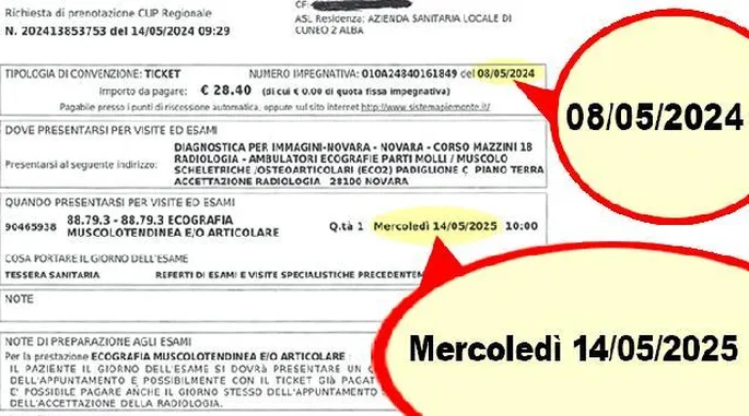 L’esame prenotato a metà maggio, ma dell’anno prossimo e a Novara