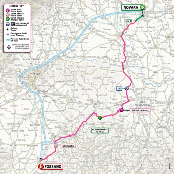 Lunedì 6 maggio il Giro d’Italia passa ad Alba, zona Mussotto. Chiuse le scuole superiori