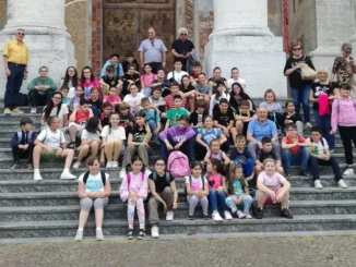 Decina di ragazzi da Lombriasco alla Madonna dei fiori di Bra 1
