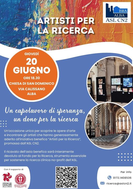 Le opere di “Artisti per la ricerca” in mostra ad Alba nella chiesa di San Domenico 1