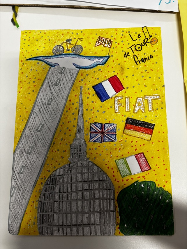 Otto bambini e bambine in prima fila all’arrivo della terza tappa del Tour de France a Torino