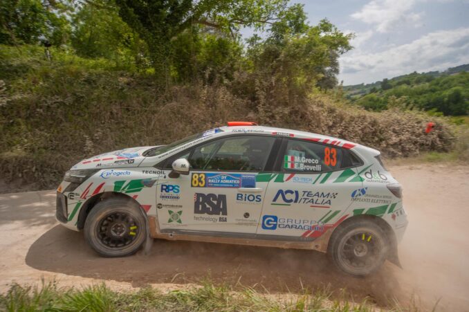 Matteo Greco al 52° rally di San Marino per il Campionato italiano assoluto junior 2024 2