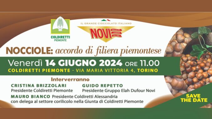 Coldiretti e Novi: progetto di filiera per la valorizzazione della Nocciola Piemonte IGP