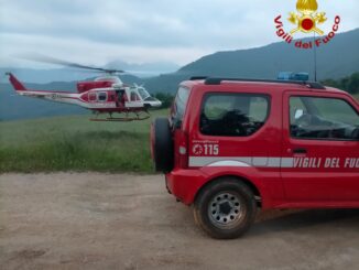 Soccorso alpino, Vigili del fuoco e Carabinieri impegnati nella ricerca di un uomo disperso a Rittana