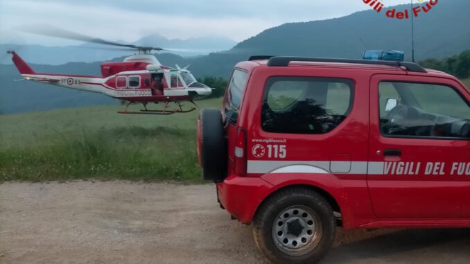 Soccorso alpino, Vigili del fuoco e Carabinieri impegnati nella ricerca di un uomo disperso a Rittana