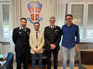 Il Sindaco Alberto Gatto e l’Assessore alla Sicurezza Davide Tibaldi hanno incontrato il Comando della Compagnia Carabinieri di Alba