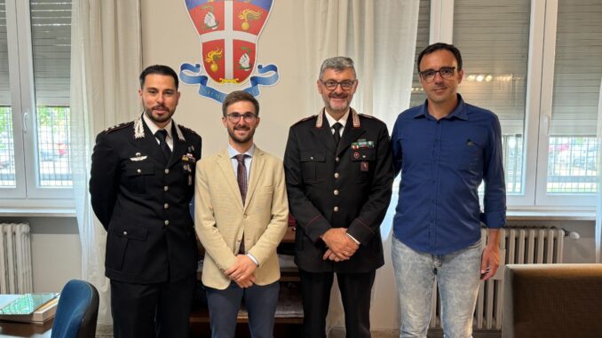 Il Sindaco Alberto Gatto e l’Assessore alla Sicurezza Davide Tibaldi hanno incontrato il Comando della Compagnia Carabinieri di Alba
