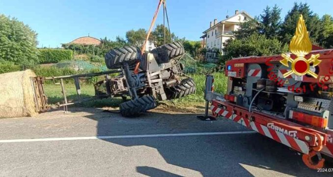 Incidente a San Damiano d'Asti, soccorritori al lavoro 1