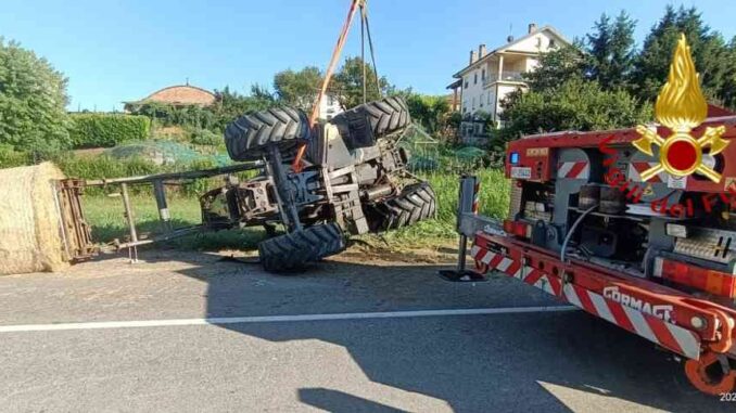 Incidente a San Damiano d'Asti, soccorritori al lavoro 1