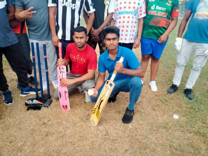 Giocare a cricket in zona H 1