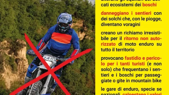 Gli ambientalisti dicono no alla gara regionale di enduro a Monteu Roero