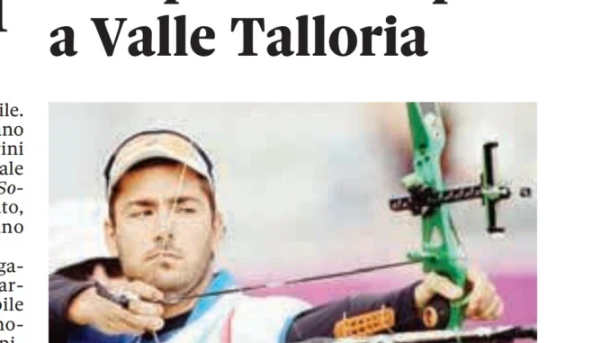 Domani Valle Talloria tifa per l'arciere Mauro Nespoli 2