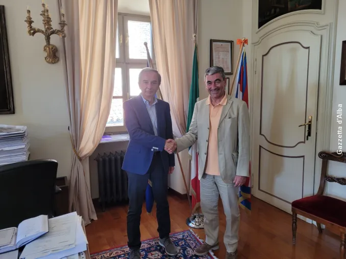Il sindaco di Bra Gianni Fogliato incontra il nuovo prefetto Mariano Savastano