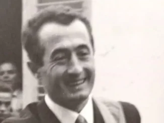 L'addio di Piana Biglini a Baldino Viberti che per molti anni ha gestito il ristorante Croce bianca