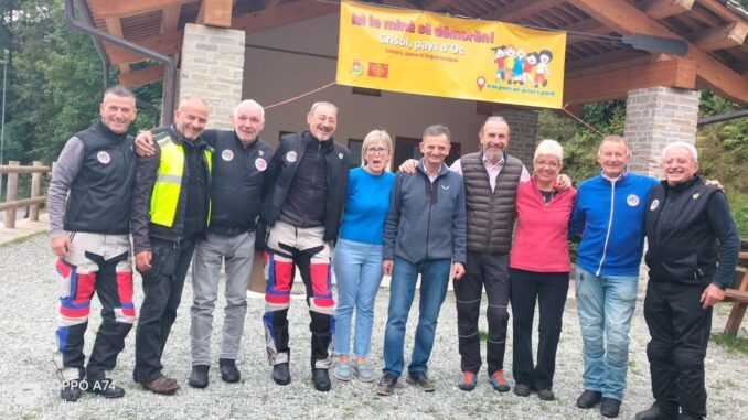 Il Motoclub dei Vigili del fuoco di Cuneo alle sorgenti del Po 1