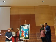 Presentato ad Alba il drappo del Palio degli asini 2024