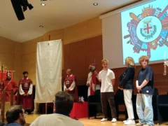 Presentato ad Alba il drappo del Palio degli asini 2024 2