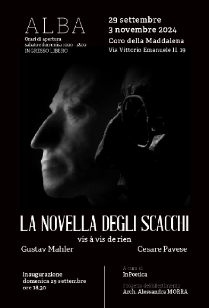 Oggi, domenica 29 settembre Alba inaugura la mostra La novella degli scacchi