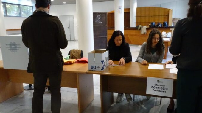 Elezioni provinciali: in mattinata ha votato il 39 per cento
