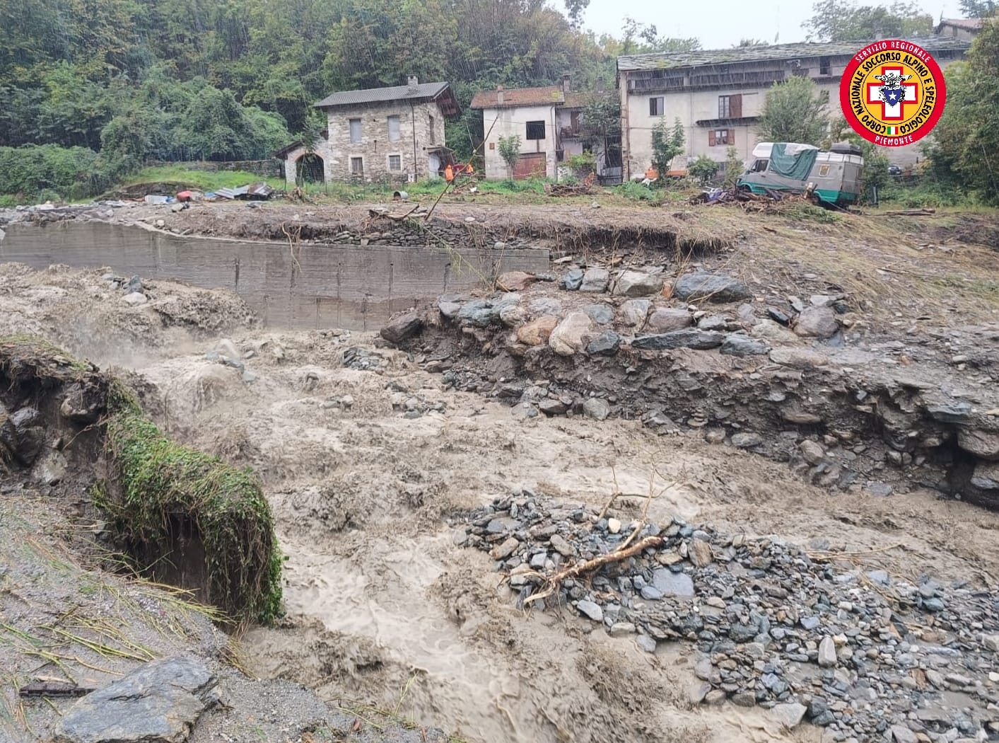 Maltempo in Piemonte, il Soccorso alpino interviene in Valle di Susa 3