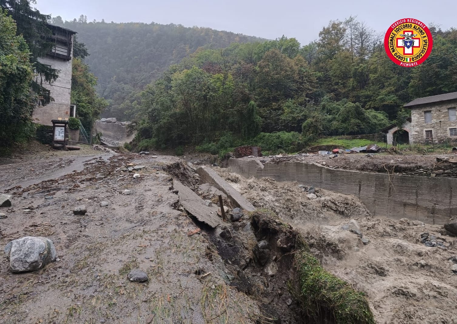 Maltempo in Piemonte, il Soccorso alpino interviene in Valle di Susa