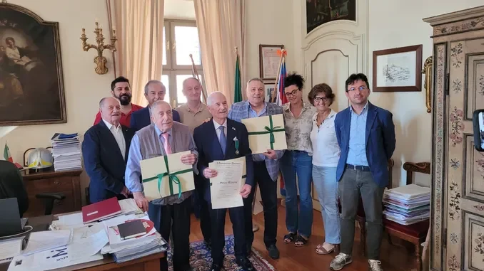 Stefano Milanesio dopo la nomina a ufficiale è stato ricevuto in Comune a Bra
