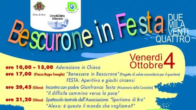Bra: quartiere Bescurone in festa per la Madonna del Rosario 2